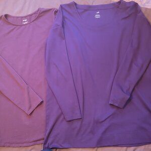 TWO J.jill casual long sleeved tops